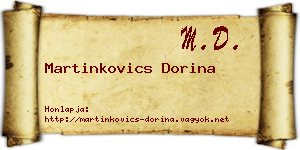 Martinkovics Dorina névjegykártya